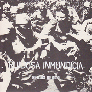 Ruidosa Inmundicia Huellas De Odio EP Cover umgedrehte Silberversion 