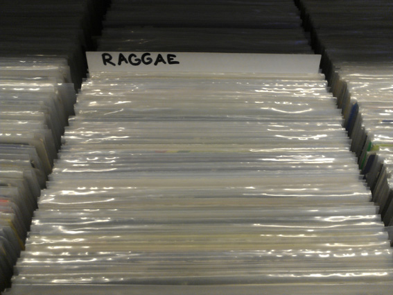 Raggae misspelled at Schallplattenzentrale record store